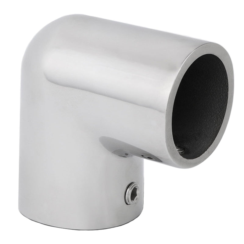 YANYUCB 2-Way Pipe Fitting Elbow Marine 316 Stainless 90 Degree Boat Hand Rail Fitting Elbow Pipe Connector O.D. Tube with L Shape Hex Key 7/8 inch