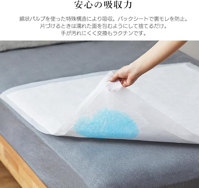 Iris Ohyama TS-L8 Waterproof Sheets, Large Type, Long Size, 8 Pieces, 70.9 x 35.4 inches (180 x 90 cm), Disposable - NewNest Australia