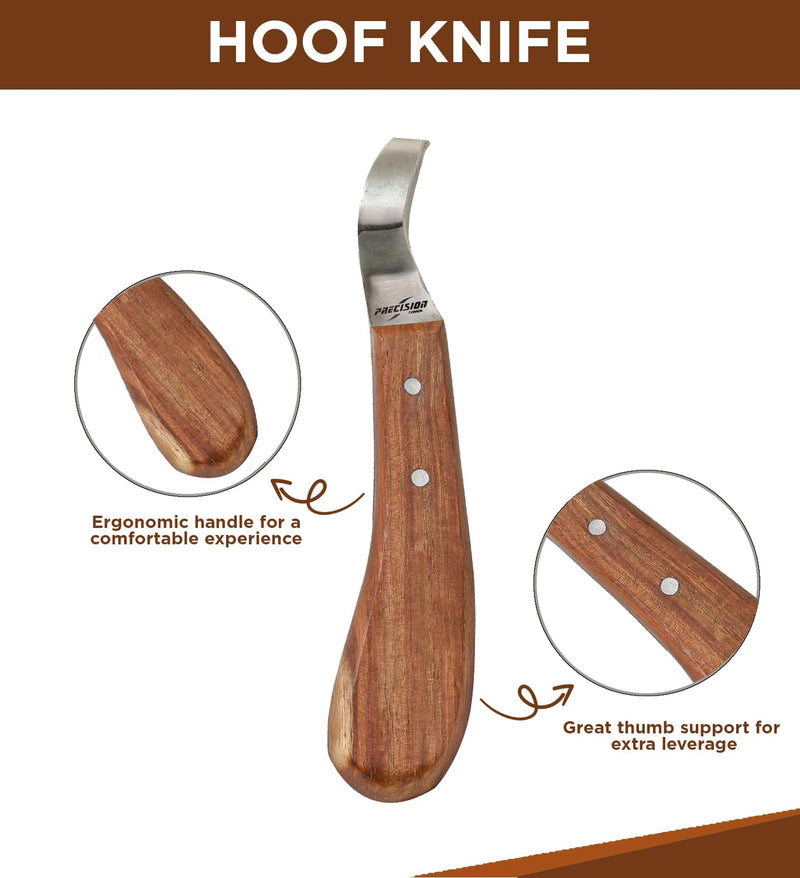 Farrier Tools Super Sharp Hoof Knife - Brown and Green Hoof Knife - PawsPlanet Australia