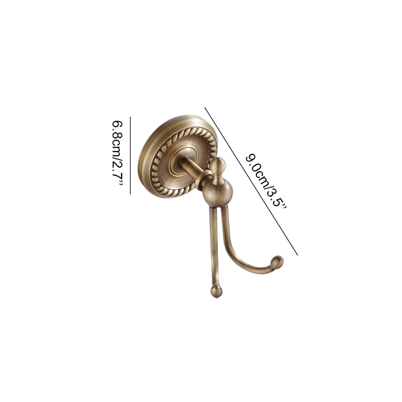 Antique Bronze Robe Hooks for Bathroom Towel Hook Storage Hook Wall Mounted