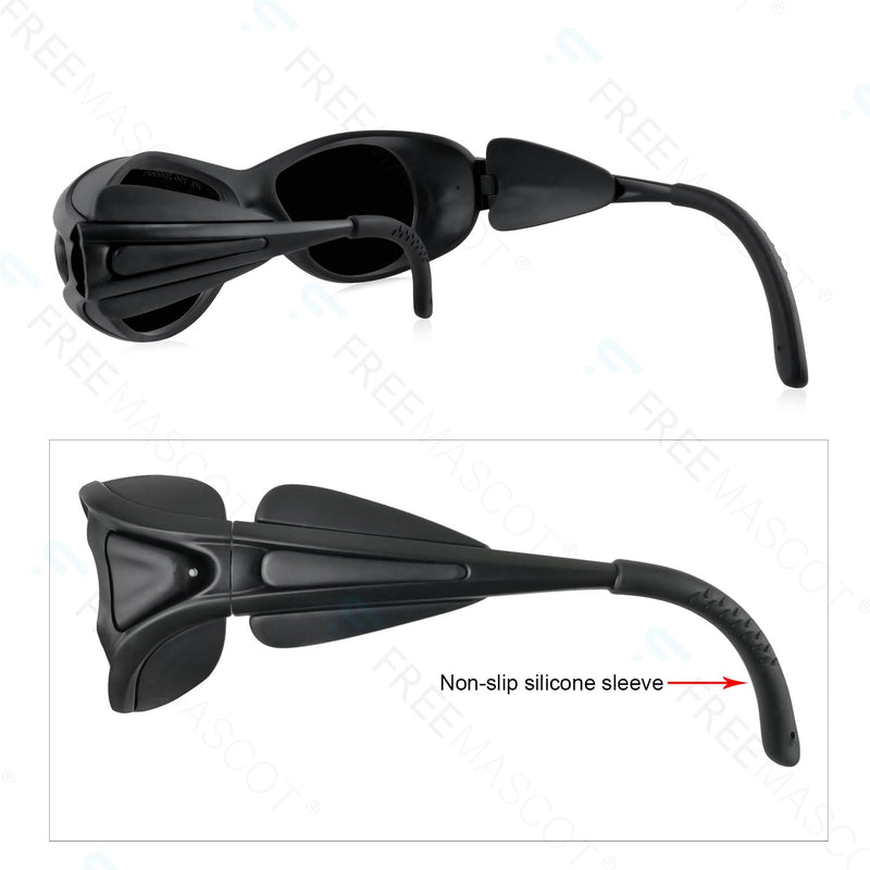FreeMascot Red Light Therapy Glasses, Laser Safety Glasses IPL 200-2000nm, Eyes Protection for Tanning Goggles and Red Light Therapy