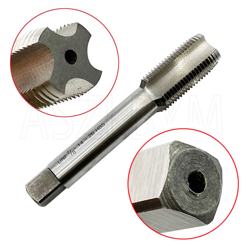 7/8-14 HSS Tap And Die Set， UNF Machine Thread Tap And UNF Round Thread Die Right Hand