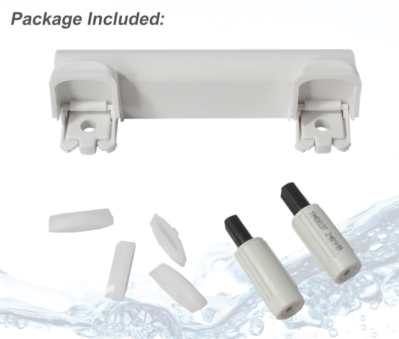 Toilet Seat Hinge Kit Fit for Kohler, Elongated Toilet Seat Hinges Replacement and Bumper Service Kit Compatible with Kohler 1150464-0