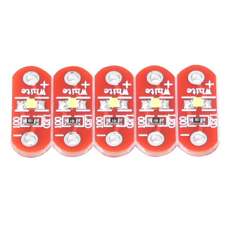 50 Pcs Lilypad LED Module White DIY Kit, Light LED Module 3~5V, Small Size Design, Good Wear Ability