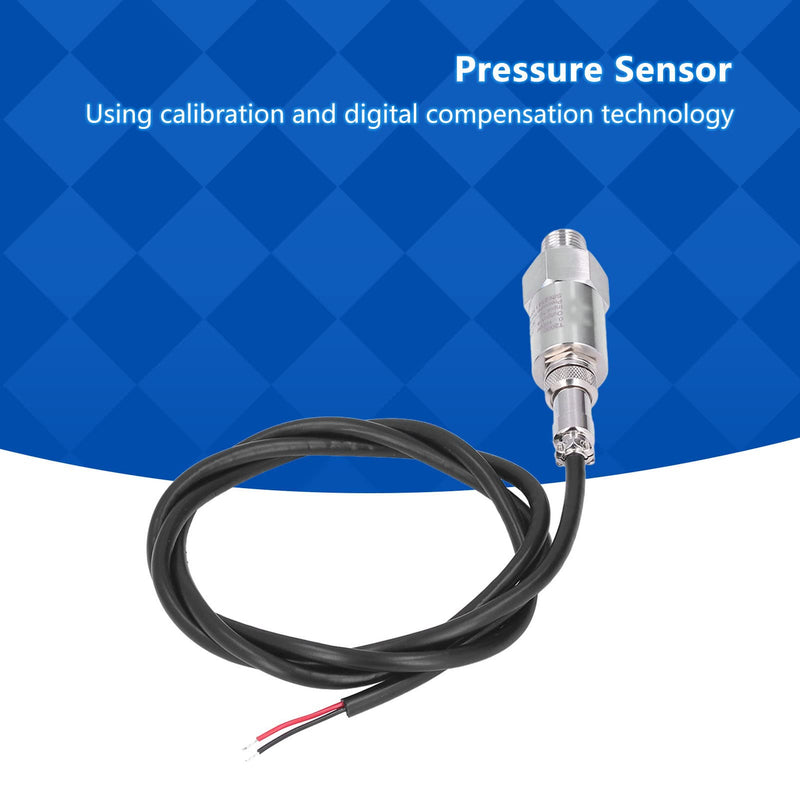 Pressure Transducer,Pressure Transmitters,Pressure Sensor Sender Universal 0‑16bar Accurate NPT1/4 4‑20mA Output,Pressure Transducer Sender Sensor