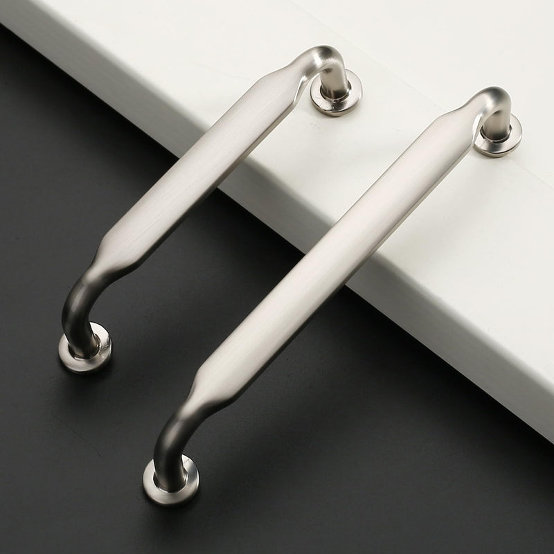 FILTA 10 Pack 3.75 Inch(96mm) Brushed Satin Nickel Cabinet Pulls,Stylish Kitchen Cabinet Handles Zinc Alloy Cabinet Hardware for Kitchen Cabinets and Dresser Drawers 3.75" Hole Center Brushed Nickel