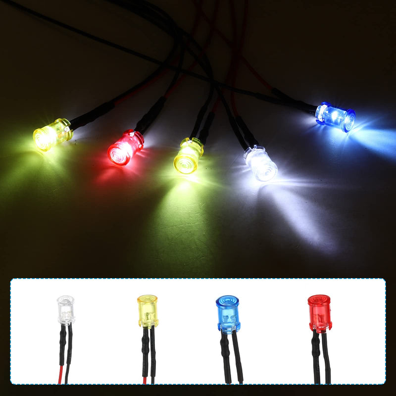 PATIKIL 5mm LED Lamp Socket, 20 Pack Light Emitting Diode Holder Cap for Lamp Bulb Bezel Mount Panel Display Protective Cover, Clear - NewNest Australia