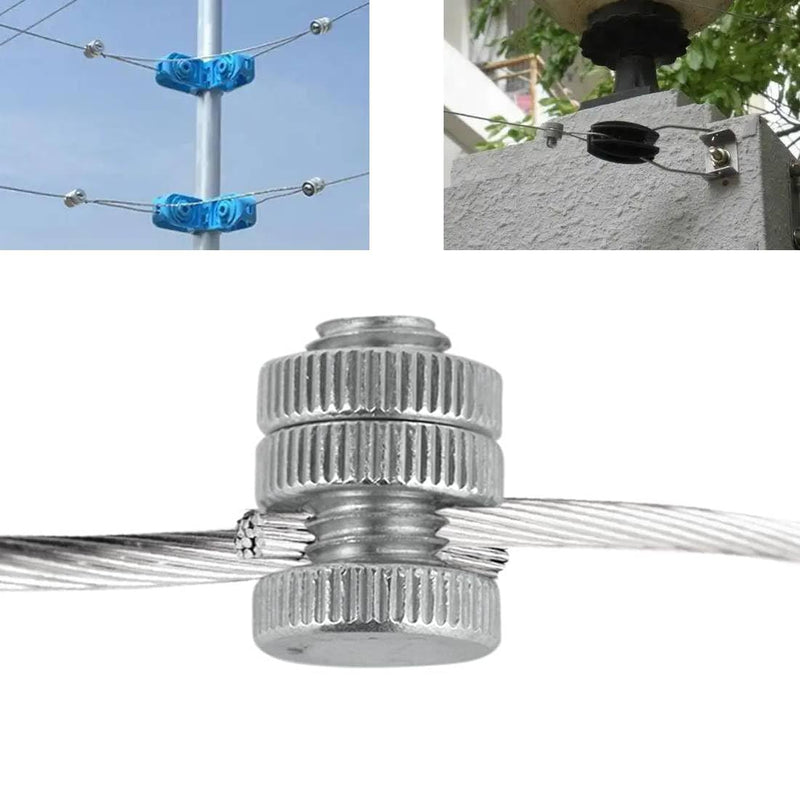 30 Pieces Split Bolt Clamp Wire Connector Aluminium Alloy Electrical Connectors for Electric Fence