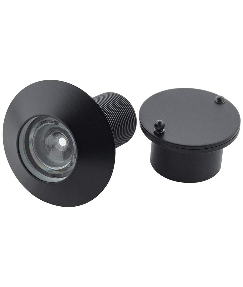 Earl Diamond - Solid Brass Door Peep Holes for Front Door, 220-Degree Door Viewer Peephole with Heavy Duty Rotating Privacy Peephole Cover for 1-21/32" to 2-1/8" Thick Door (Modern Black) Modern Black