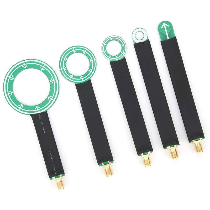 5pcs PCB EMI EMC Magnetic Field Antenna, Magneic Electric Near Field Probe Set Connect to Spectrum Analyzer
