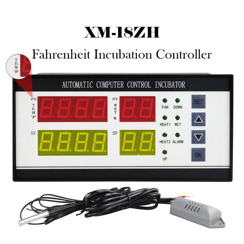 Professional Incubator Controller Digital Egg Incubator Temperature Humidity Controller XM-18ZH