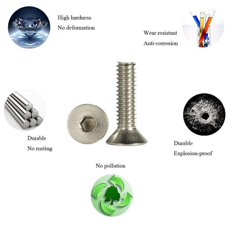 20 Pcs Aluminum Bumper Washer Bumper Washer Stainless Steel Bolt Carbon Steel Rivet Nuts Engine Dress Up Kit (Gold) Gold