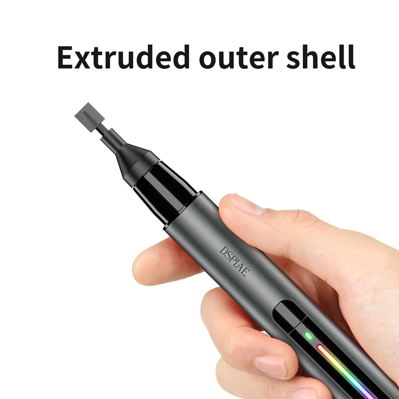 Iesooy for DSPIAE PRO Reciprocating Electric Sanding Pen, 5-Speed and USB Charging with LED Light, Multi-Purpose Power Tool, Mini Power Sander for Sanding, Polishing, Finishing, DIY Crafts