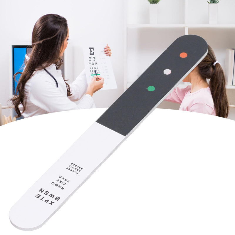Dioche Children Vision Optometry Test Card, Coating Thicken, Clear Cartoon Pattern Optometry Test Stick for Eye Hospital, Clear Markings, Portable Design