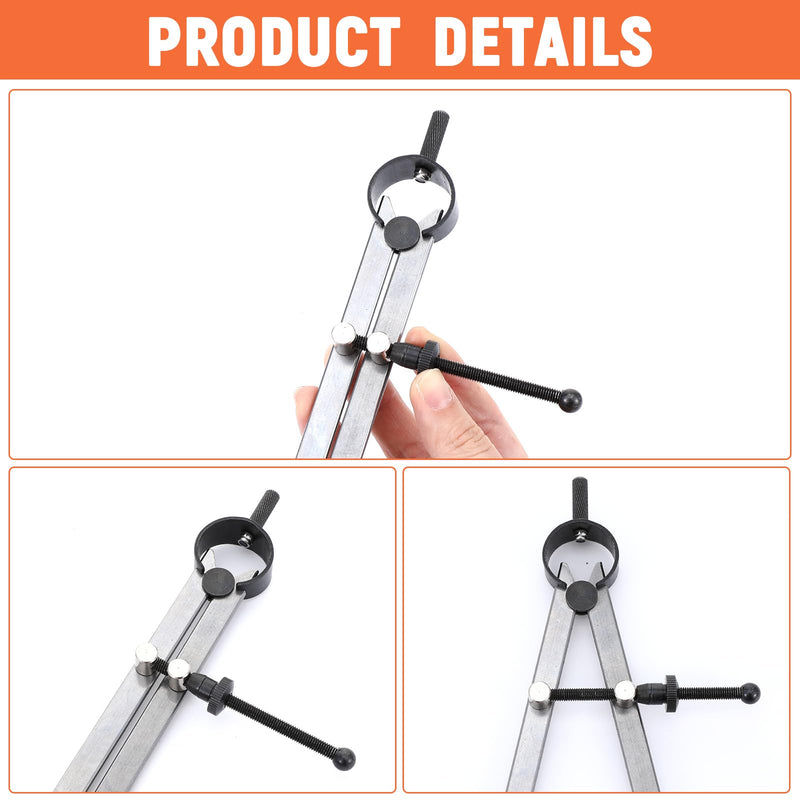3 Pcs 8 Inch Long Spring Caliper Set, Carbon Steel Outside Divider Caliper Compass, Calipers Measuring Tool for Wood Turning Lathe Projects