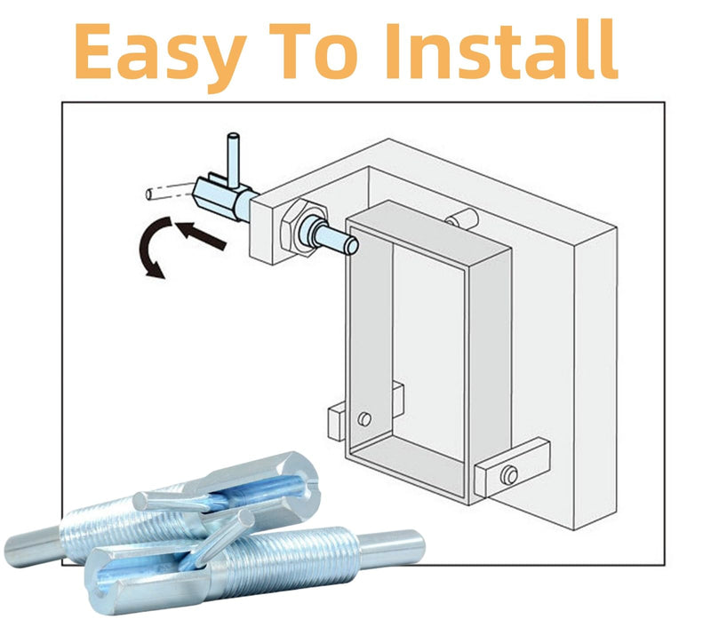 MerciL 2pcs Retractable Indexing Plunger Pin, M6 Stainless Steel Spring Pin Spring Loaded Latch Spring Plunger Safety Pin Spring Latch Telescopic Locking Pin Spring Lock with L Handle