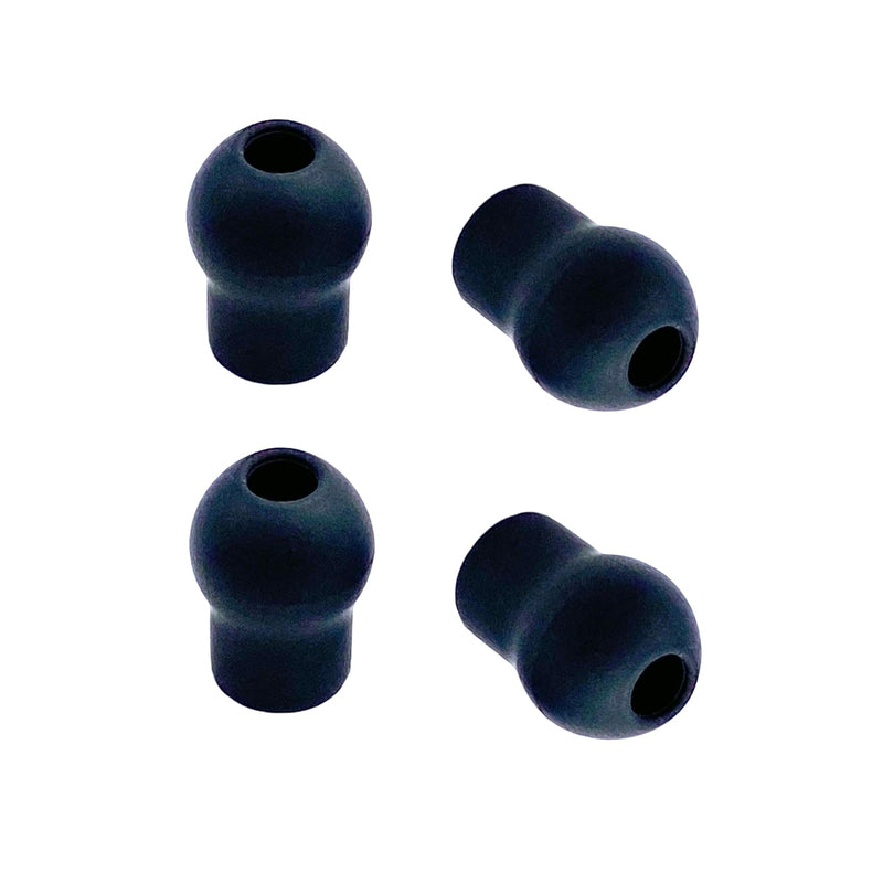 12 Pcs Stethoscope Ear Tips,Soft Pliable Stethoscope Ear Piece Covers Silicone Earbuds Compress Slightly for Specified Stethoscope Black
