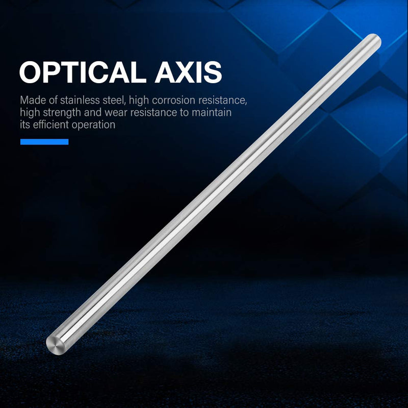 Metal Rod, Steel Rod, 15mm 500mm Steel Round Bar Linear Steel Rod Linear Chrome Plated Carbon Steel Rod Harden Cylinder Bar for Automatic recorders Metal Rods Steel Stick