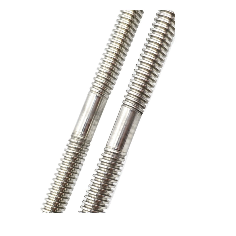 T8 8mm Lead Screw 5.91 inch / 150mm Length, Right and Left Hand Bi Direction Lead Screw with 2Pcs Brass Nuts (Acme Thread, Pitch of Screws: 2mm, Lead: 2mm, Single Start) Used in 3D Printer L: 150mm / 5.91 inch T8 x 2