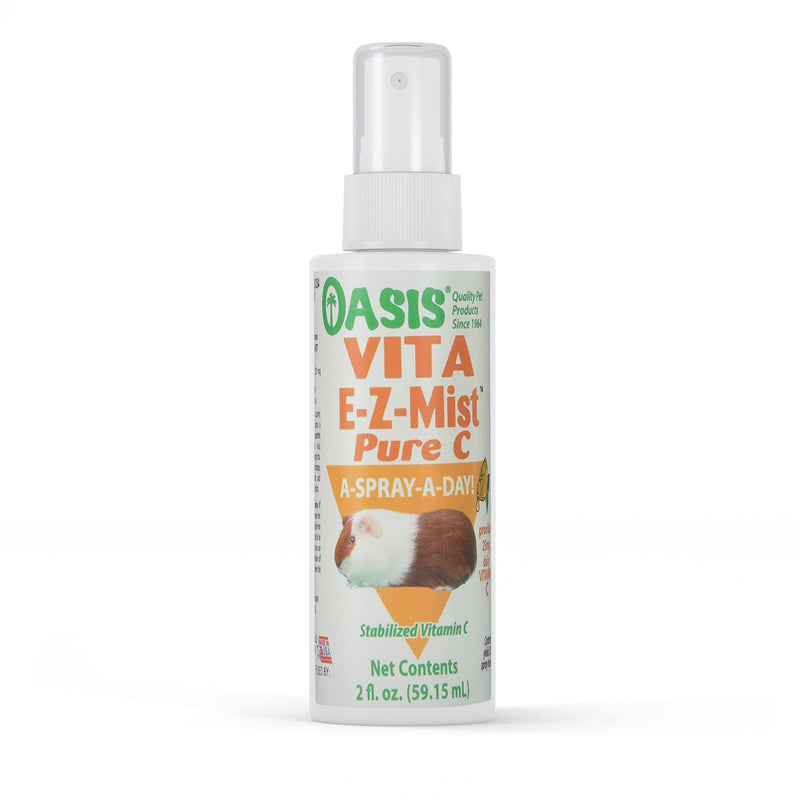 Oasis Guinea Pig Pure C Vita E-Z Mist Supplement, 2 oz - PawsPlanet Australia