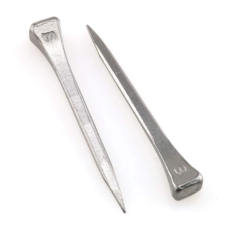 E-outstanding 50-Pack Low Carbon Steel 2 Inch E5 Horseshoe Nails, Polished and Galvanized