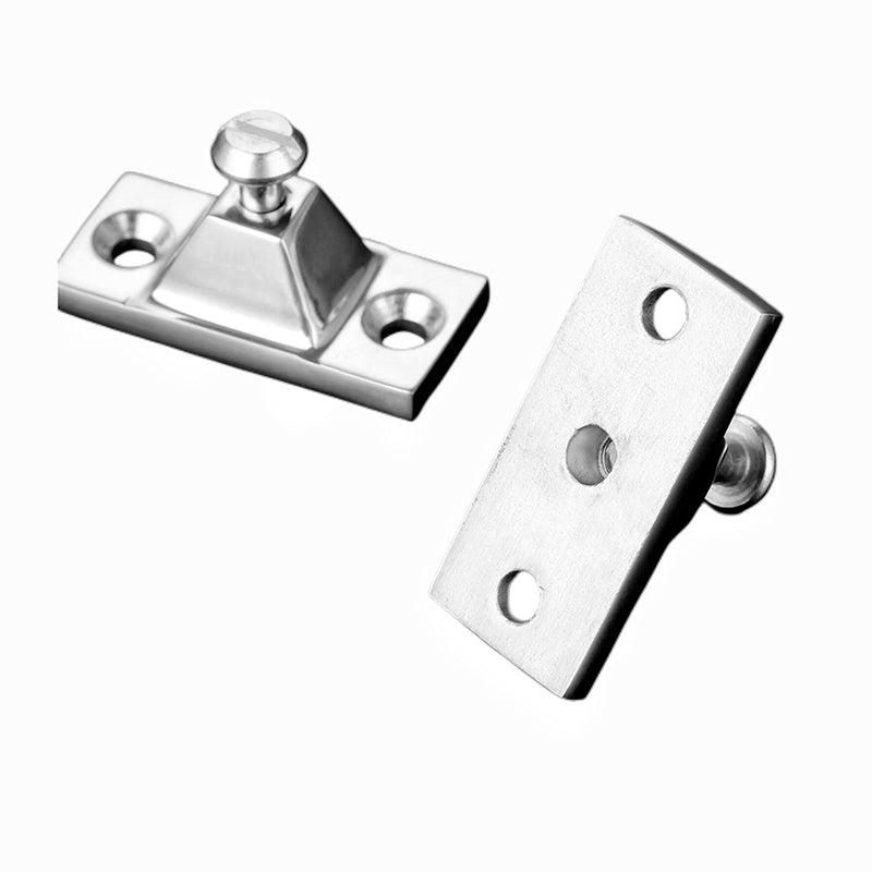 2Pcs Marine Stainless Steel Boat Deck Hinges Side Mount ，Bimini Top Fitting Hardware for Marine Canopy Tops