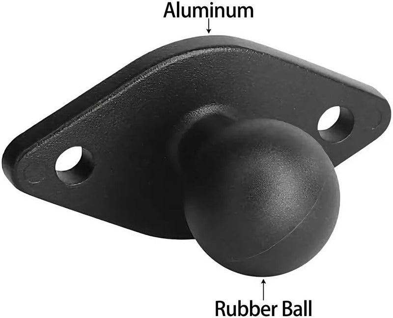 Strg C-Clamp Mount with 1" B Size Ball Round Base and Diamond Base, Aluminum Clamp Boat Mount C Claw Holder Compatible with 1" B Size Ball Double Socket Arm for Phone GoPro GPS Mounting and More C Clamp + Round Mount + Diamond Mount