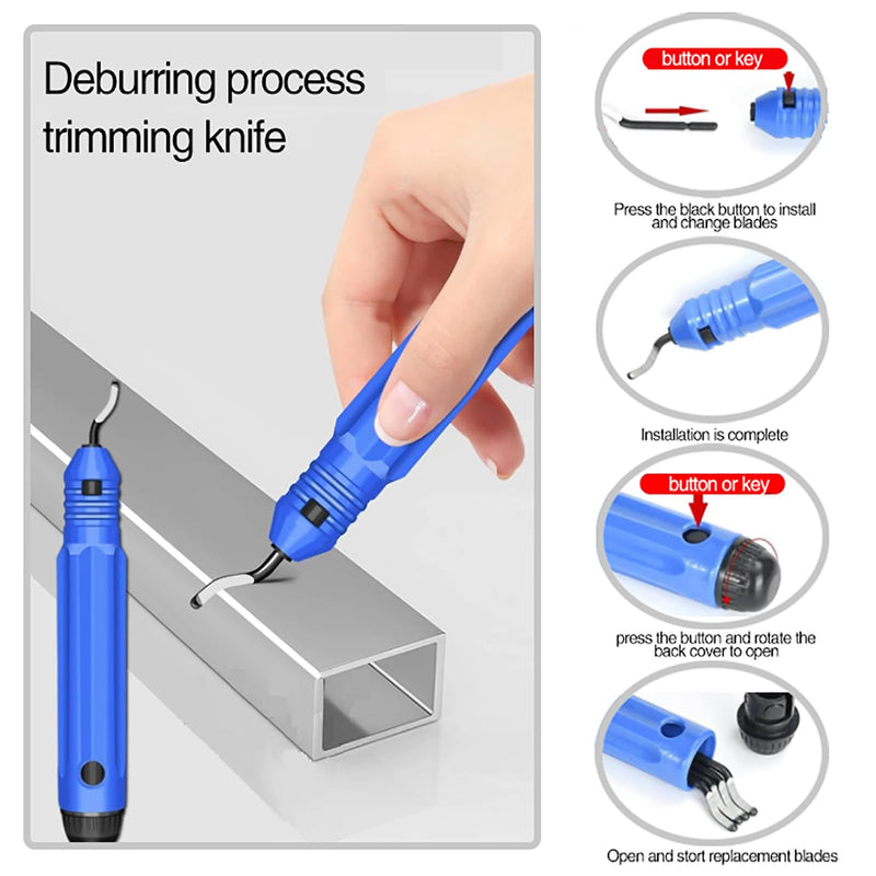 Ratchet pipe cutter 5/16"-1-1/8"| Compact 2-in-1 pipe cutter for narrow Spaces |PVC/Cu/plastic pipe cutter, equipped with ComfortGrip gloves + Pro deburring blade