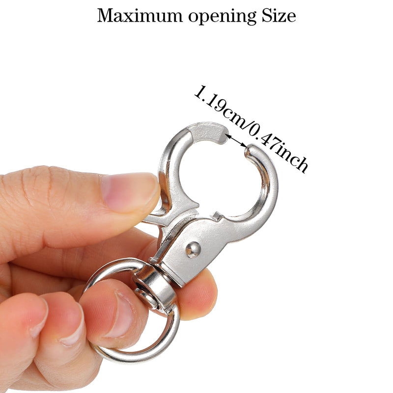 36PCS Trigger Snap Hooks 2.32'' x 0.82'' Heavy Duty Swivel Snap Hooks Metal Clasps Lanyard Clips Durable Trigger Snaps for Pet Cage Key Chains Dog Leash