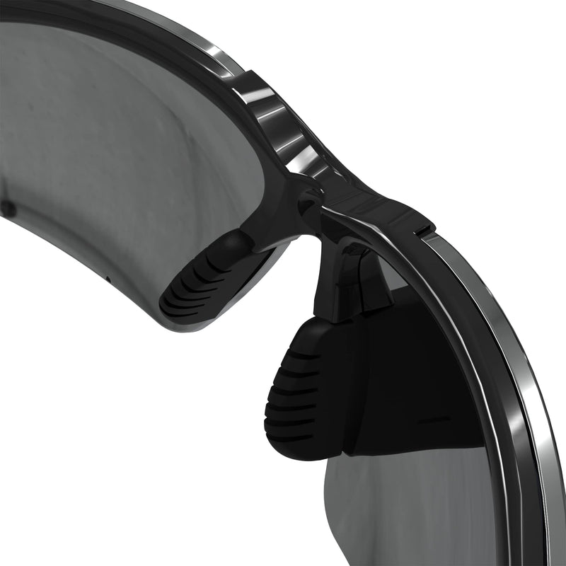 JORESTECH Safety Eyewear, ANSI Z87+ Impact Resistant Polycarbonated Eye Protection Safety Glasses, pack of 12 Black Mirror