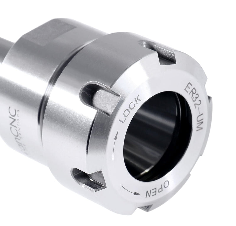 Accusize Industrial Tools Morse Taper MT2 Shank ER32 Collet Chuck, Max 8000 RPM, 3/8"-16 Drawbar End, Max TIR 0.0002'' O.D to I.D, 0223-0235 MT2-ER32