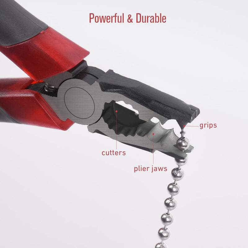 Chain Joining Pliers for #10 Ball Chain, Manual Cutting Joining Plier, Ball Metal Connector Tool Splicing Combination Pliers For Curtain Roller Blind Accessories Connector