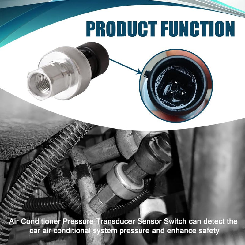 AC Pressure Sensor Switch Replacement OEM#1551343 13587668, AC High Pressure Sensor Switch, Air Conditioning Refrigerant Pressure Sensor, AC Pressure Switch Fits for Buick Cadillac Pontiac