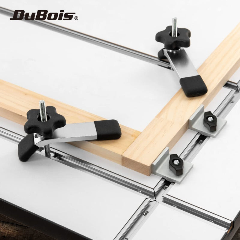 DUBOIS 51017 T-Track Hold Down Clamp, 5-1/2” L x 1-1/8” W, 2 Pack, T Track Clamps for Woodworking 5-1/2" Hold down clamp, 2PK