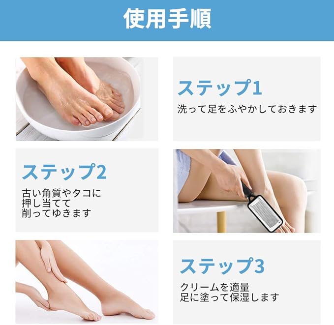 FOLAI Foot File Exfoliating Remover Stainless Steel Hanging Exfoliating Exfoliating Sharpener Professional Foot File Safe and Efficient Micro Cutter for Travel Dry Feet (Black) - NewNest Australia