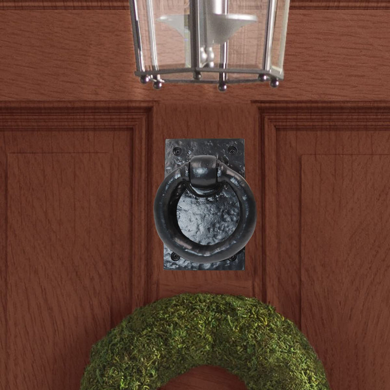 The Metal Magician Black Antique Cast Iron Door Knocker – Black 1