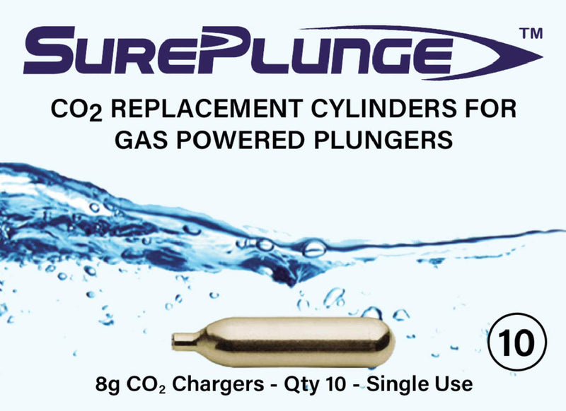 Co2 Cylinder - Qty 10pk (Original Replacement 8g - Single-use) 10