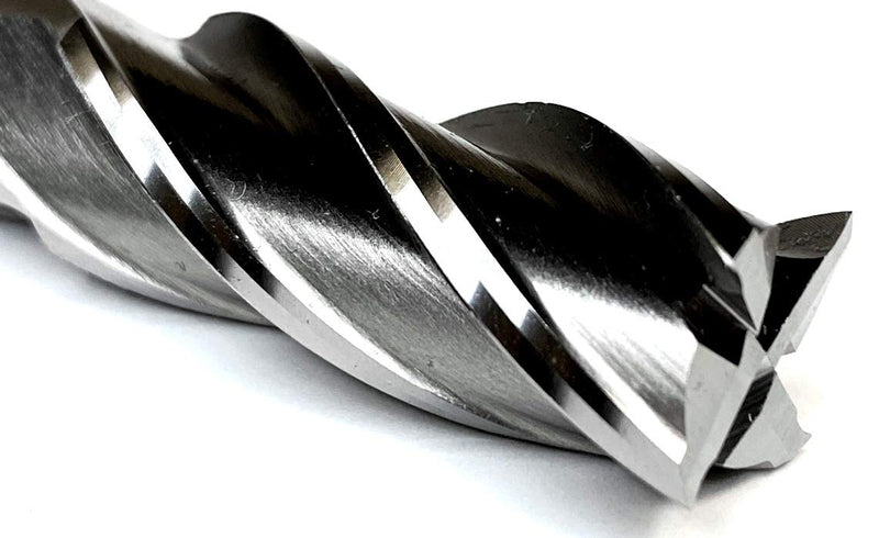 HHIP 5802-0562 4 Flute High Speed Steel Single End Center Cut End Mill, 9/16" x 1/2" 9/16" Dia x 1/2" Shank HSS