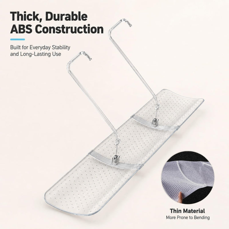 Air Conditioner Deflector, Mini Split Air Deflector Adjustable Anti Direct Blowing, No Drill AC Deflector ABS for 28-40in Wall Mounted Air Conditioner Bedroom Office Home Clear