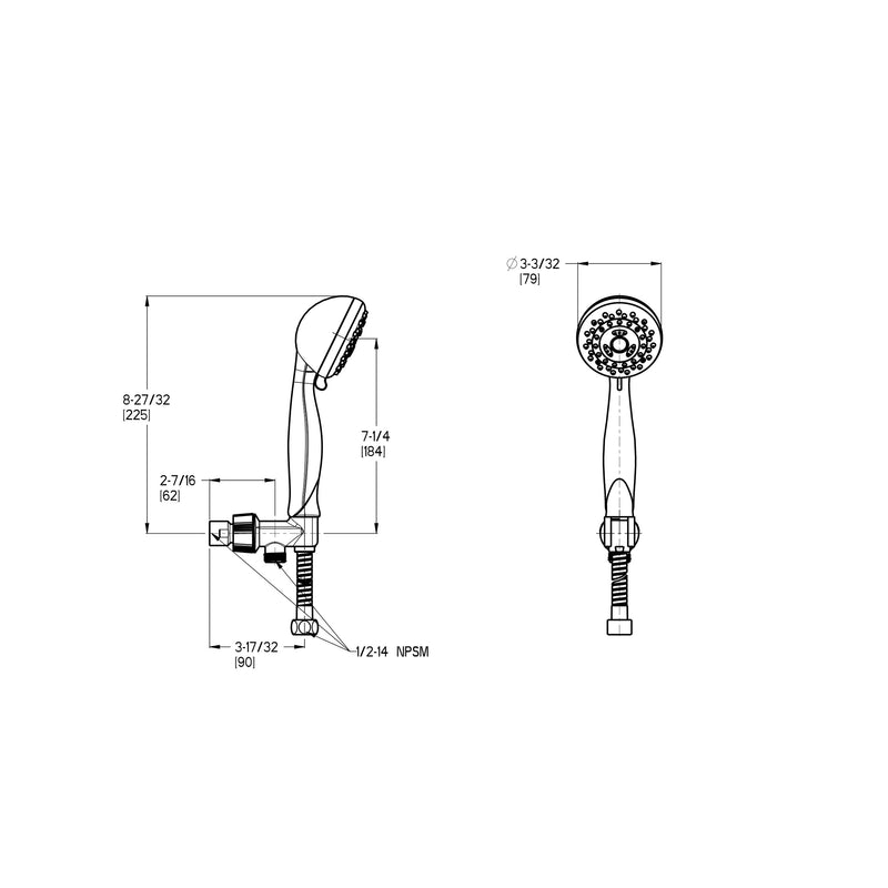 Pfister LG16-400K Pfirst Series Handheld Shower with Cradle 1.8 gpm Brushed Nickel
