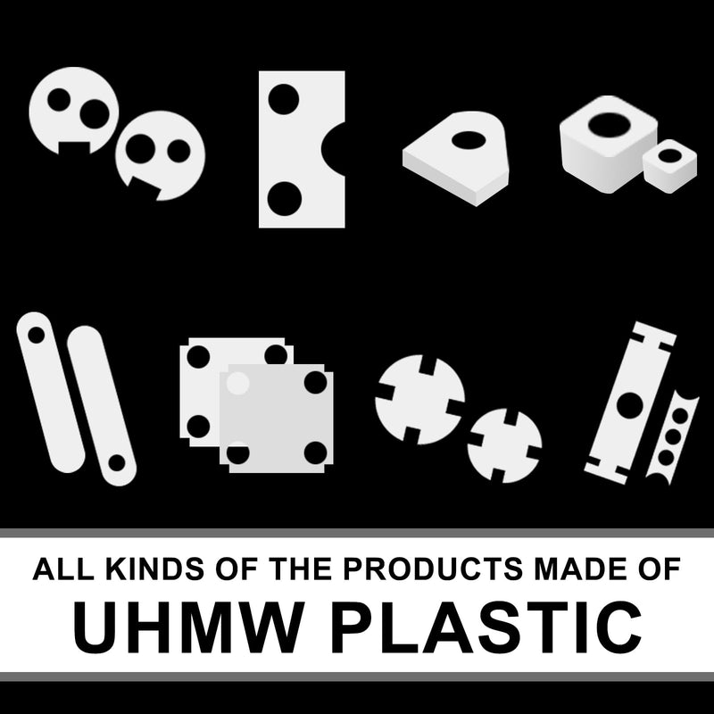 UHMWPE Ultra High Molecular Weight Polyethylene Tapping Block for Engineering, Flooring, DIY, Nylon Blocks Plastic Rectangular Solid Bar for Machining Home Improvement (3/4" x 4" x 4", 1) 3/4" x 4" x 4"