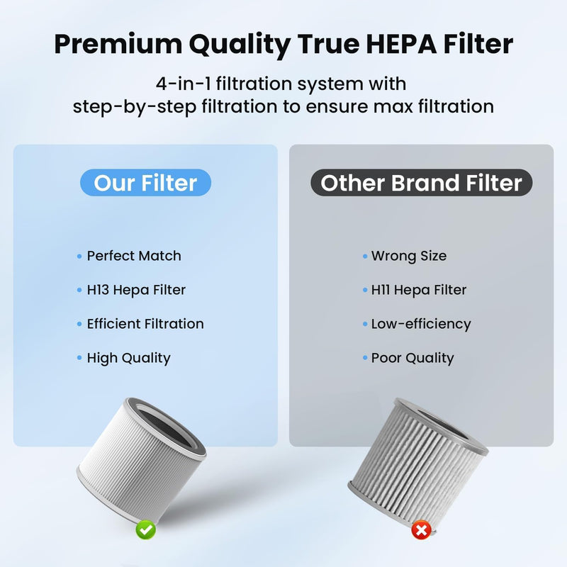 VEWIOR Official Air Purifier Replacement Filter for D10N
