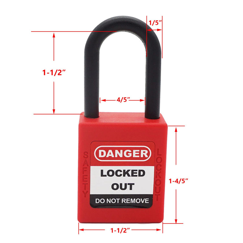 Gate Valve Lockout with Safety Padlock for Water Spigot Faucet Locks Outdoor Petroleum Gas 1 to 2-1/2 Inch Lock Out Device 1 Pack