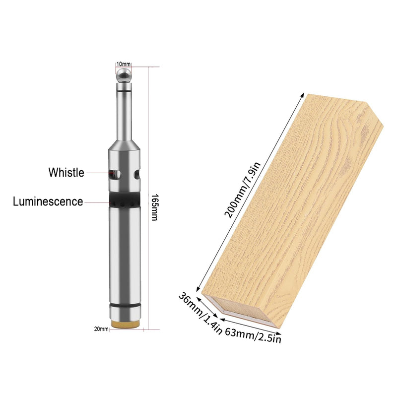 Photoelectric Edge Finder, Stainless Steel Electronic Edge Finder Non Magnetic Centering Rod Edge Finder Detector Machinist for Milling Machines, End Beds
