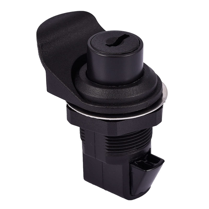 2 PCS Locking Push Button Latch, Plastic Push to Close Latch for Marine Boat Box, Glovebox, Radio Box, Electronic Box 0.0"- 0.4" Door Panel