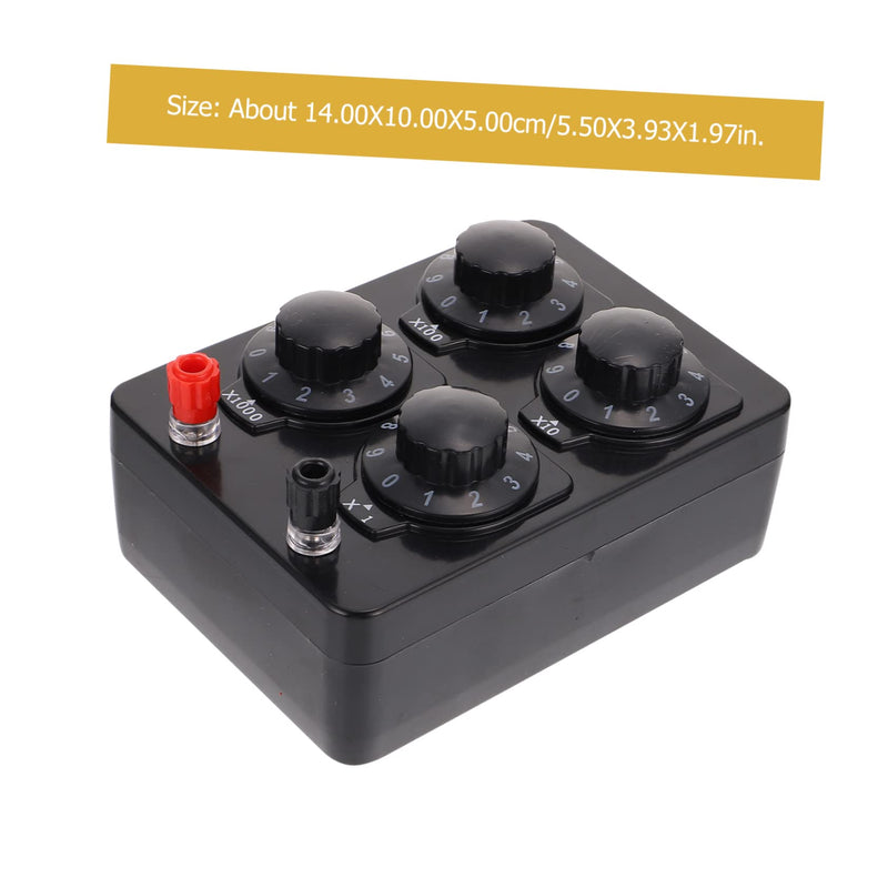 KICHOUSE Resistance Box Variable Box for Electrical Teaching Adjustable Ohm Resistance Instrument for Physics Experiments and Educational Use