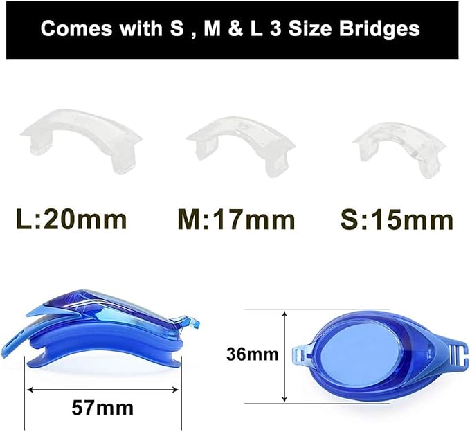 enzodate Optical Swim Glasses, myopia near Unisex Left Eye and Right Be Different Degree Can Customize and Adults, Seniors, And Youth Fit - NewNest Australia