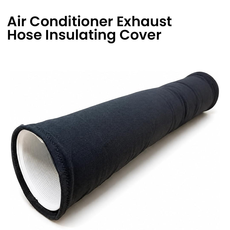 Portable Air Conditioner Exhaust Hose Insulating Cover, Length 63 inches, Dark Grey, Fits Hose from 5 to 6.5 inches Diameter. Lightweight, Flexible, Machine Washable, Keeps Hose Flexible