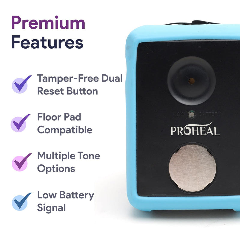 Bed Alarm for Elderly Dementia Patients, Sensor, Magnet, Nurse Bell -Chair and Bed Alarm and Fall Prevention for Elderly - Fall Alert Devices for Elderly - Chair Alarm Includes 9V Battery All-In-One System