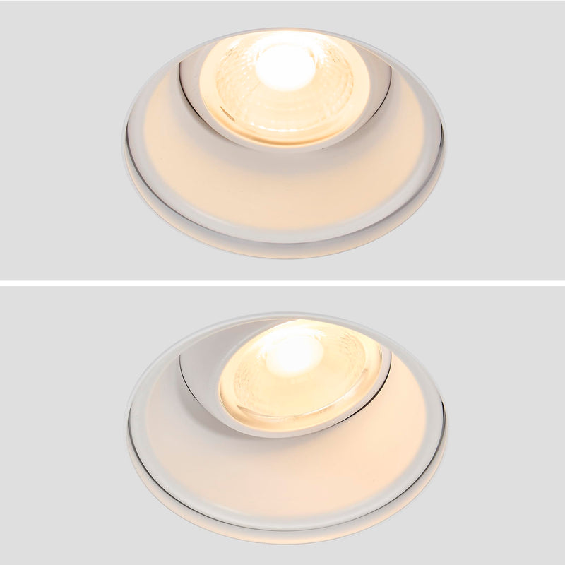 Maxxima 2" Trimless Recessed LED Eyeball Gimbal Downlight, 600 Lumens 5 CCT | Adjustable Color Selectable 2700K/3000K/3500K/4000K/5000K, 360° Rotation, Dimmable Canless IC Rated, J-Box Included